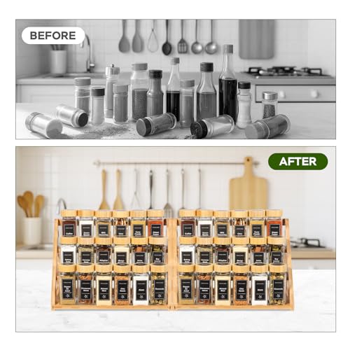 Spice Rack Tiered Spice Rack Organization for Cabinet
