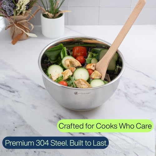 Non Toxic Mixing Bowls with Lids Set (Black)