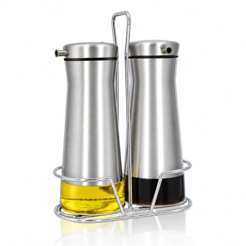 Oil And Vinegar Dispenser Set with Caddy