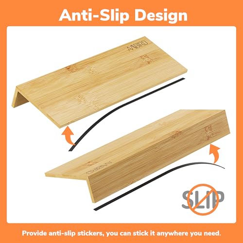 Bamboo Spice Drawer Organizer with Non