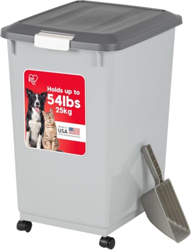 Dog Food Storage Container with Wheels
