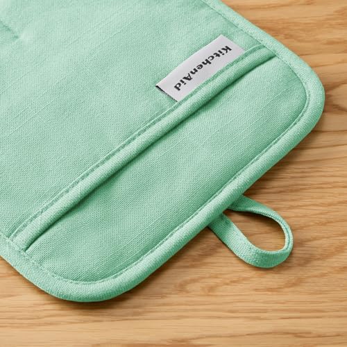 Gourmet Series Gridlines Pot Holders 2 (Spearmint)