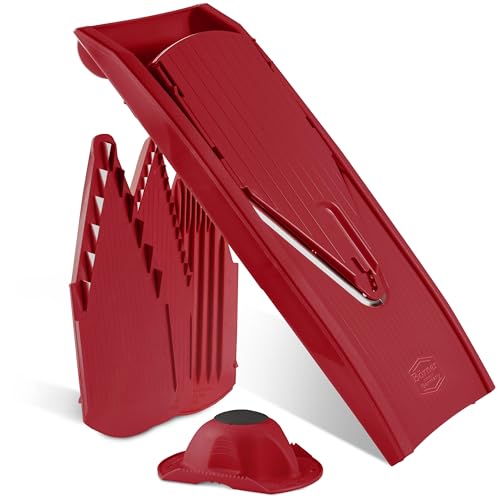 BORNER V Mandoline Slicer Kitchen V1 ClassicLine Starter Set (2. Starter / Red)