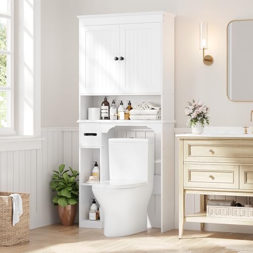 23.6 Inches Wide Toilet Rack with Over The Toilet Storage Cabinet
