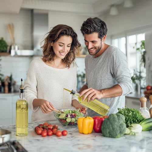 4 Pcs Olive Oil Dispenser Bottle for Kitchen (Round)