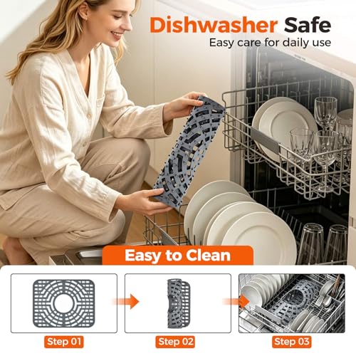 Silicone Sink Protector for Kitchen Sink (16x12 center)
