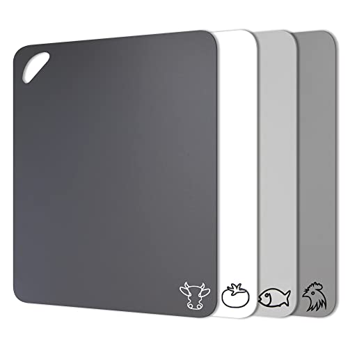 Plastic Cutting Board Flexible Cutting Mats with Food Icon