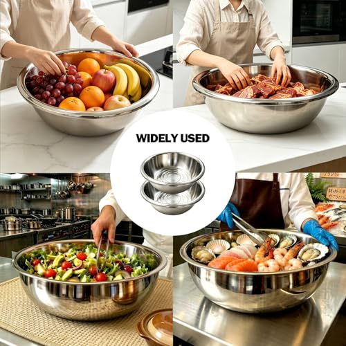 2 Pack 50 Quart Mixing Bowls