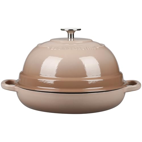 Enameled Cast Iron Dutch Oven Pot with Lid (Mocha)