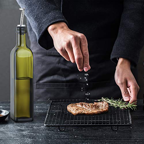 2 PACK 17 oz Glass Olive Oil Dispenser Bottle Set (17 Oz ( Pack of 2))