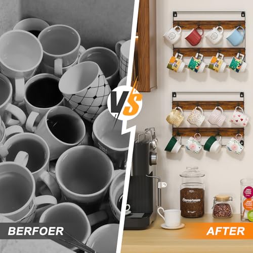 Coffee Mug Holder Wall Mounted