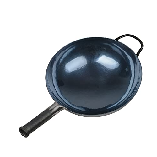 ZhenSanHuan Chinese Hand Hammered Iron Woks and Stir Fry Pans