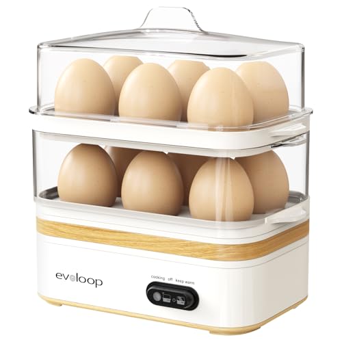 Rapid Egg Cooker Electric 12 Eggs Capacity