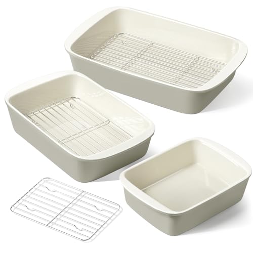 Ceramic Casserole Dishes for Oven with 304 Racks