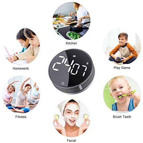 Digital Kitchen Timers (Silver)
