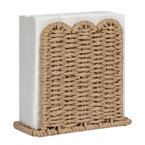 Scalloped Edge Napkin Holder for Table Home Farmhouse Decor Standing 151501