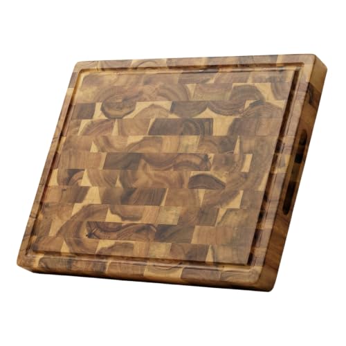 Acacia Wood End Grain Cutting Board (23.5"L x 18"W)