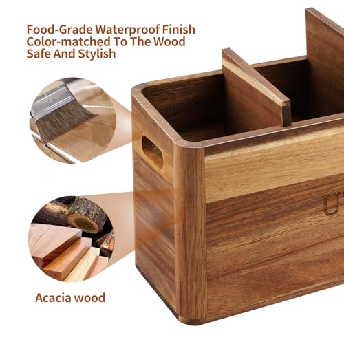 Kitchen Utensil Holder with 4 Compartments