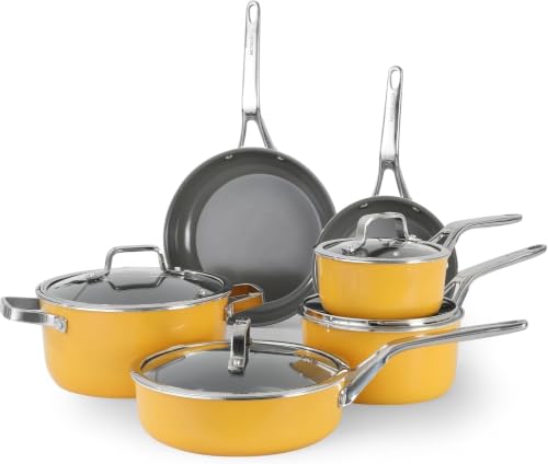 Ceramic Nonstick Cookware Set with Lids