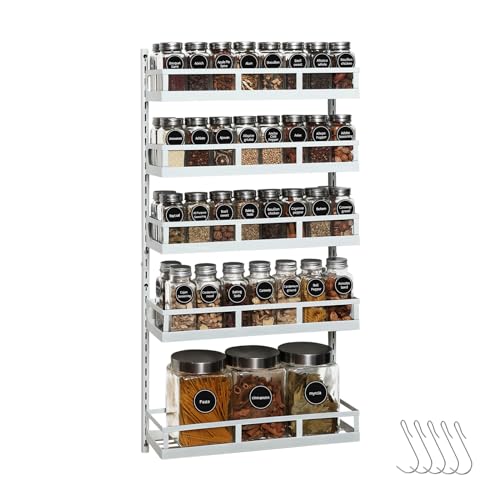 Wall Mount Spice Rack Organizer