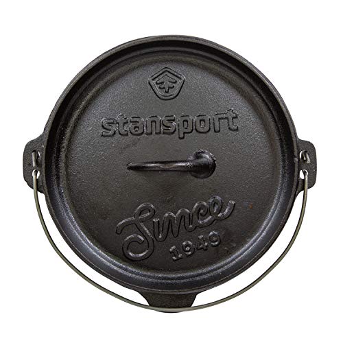 s Cast Iron Dutch Oven with Lid (Flat Bottom-4 QT)
