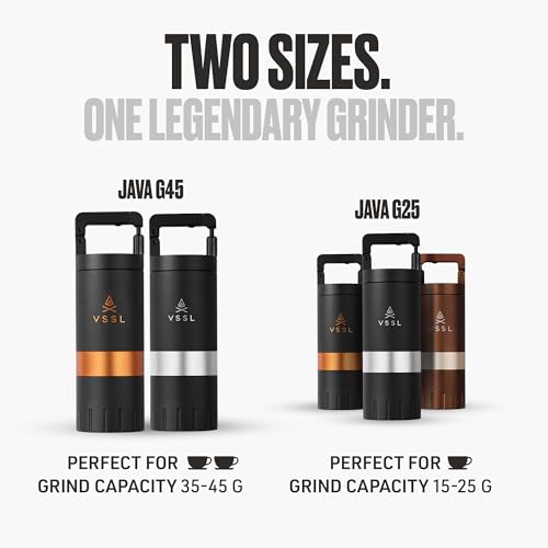 Java G45 Premium Manual Coffee Grinder (Black / 45 Gram Standard)