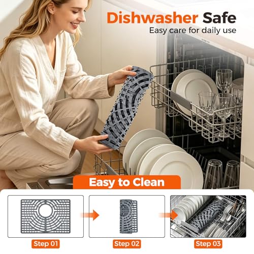 Silicone Sink Protector for Kitchen Sink (19x13 rear)