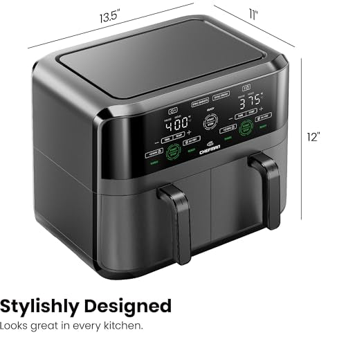 Dual Air Fryer Oven with DC Motor