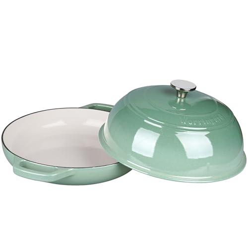 Enameled Cast Iron Dutch Oven Pot with Lid (Sage Green)