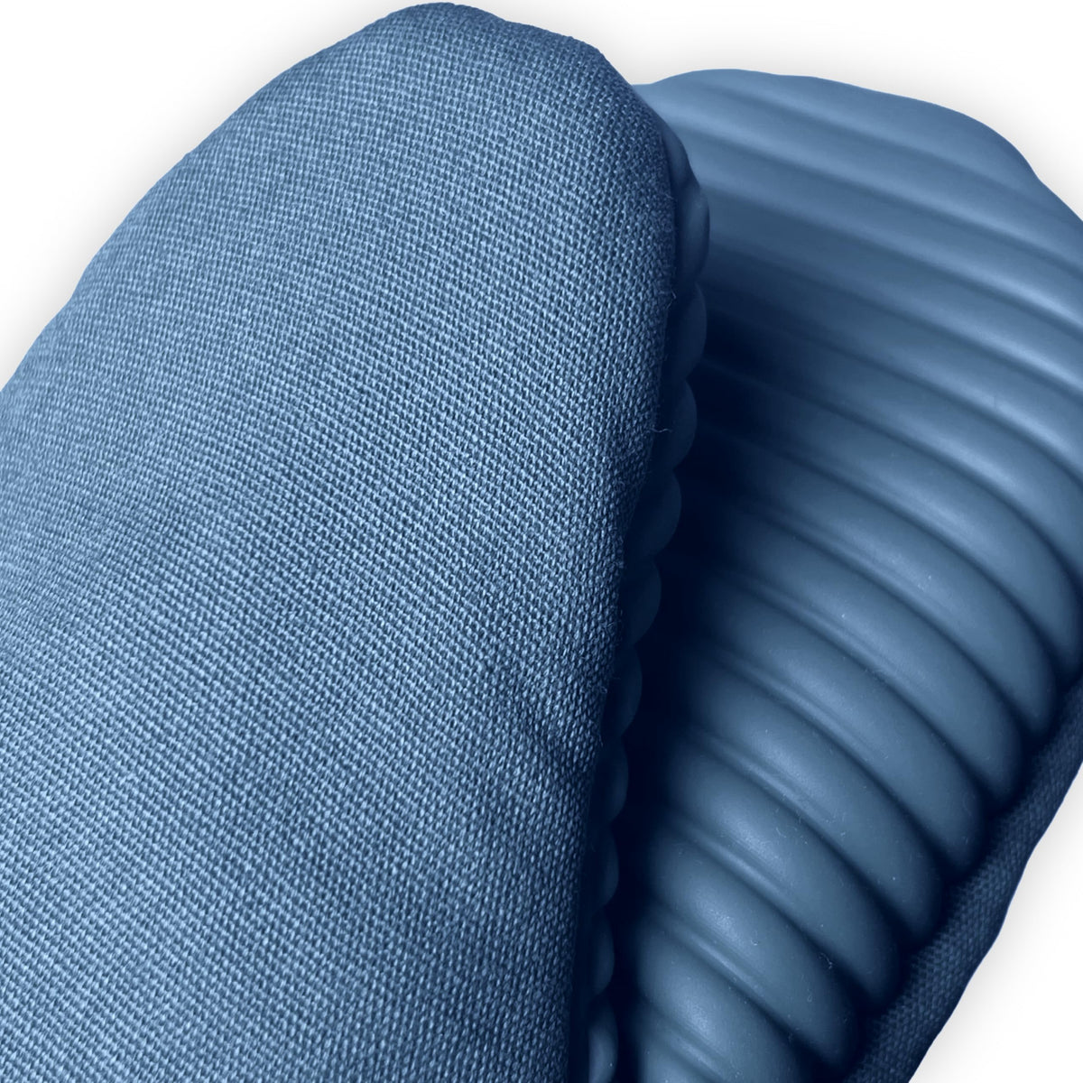Magnetic Oven Mitts & Pot Holder 3 Pc Set (Blue Steel)