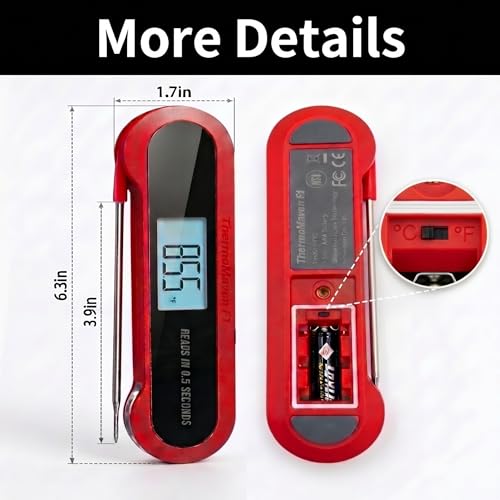 Professional 3X Faster 0.5sec Instant Read Meat Thermometer Digital HT02