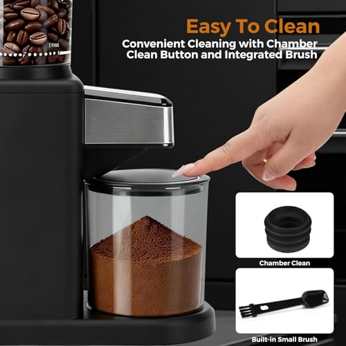 Electric Coffee Grinder for Home & Office (Dark Black)