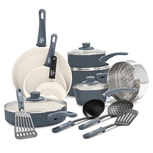 Soft Grip 16 Piece Cookware Set