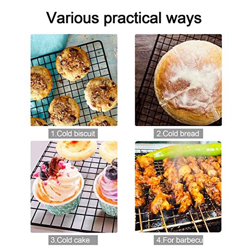 Metal Kitchen Baking Cooling Rack Square Wire Cooling Rack for Cake and Meat