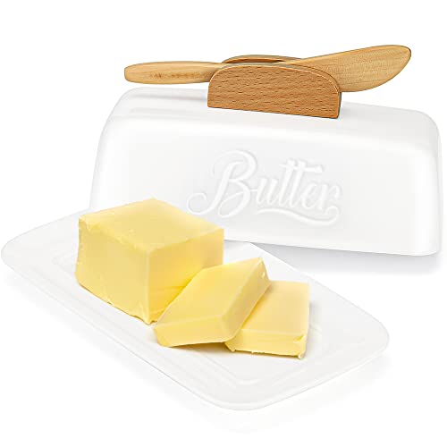 Butter Dish with Lid and Knife