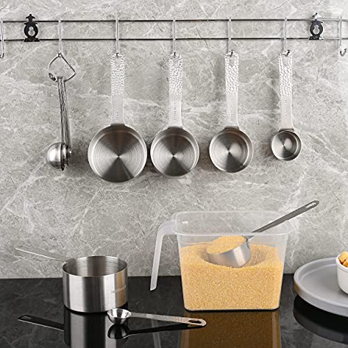 Stainless Steel Measuring Cups and Spoons Set