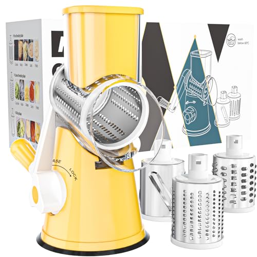 Rotary Cheese Grater Hand Crank Cheese Shredder for Fresh Cheese