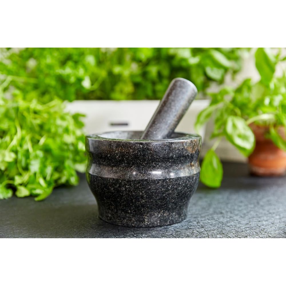 H100279 Worcester Black Pestle and Mortar Set (140 mm)