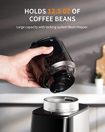 Conical Burr Espresso Coffee Grinder Electric with Precision Timer 2.0 (medium)