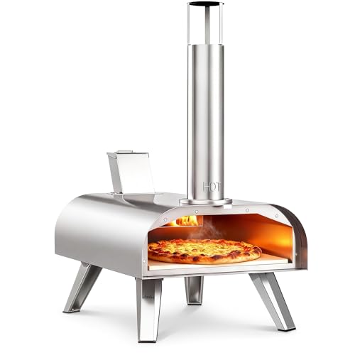 12" Multi Fuel Outdoor Pizza Oven Reach up to 1110℉
