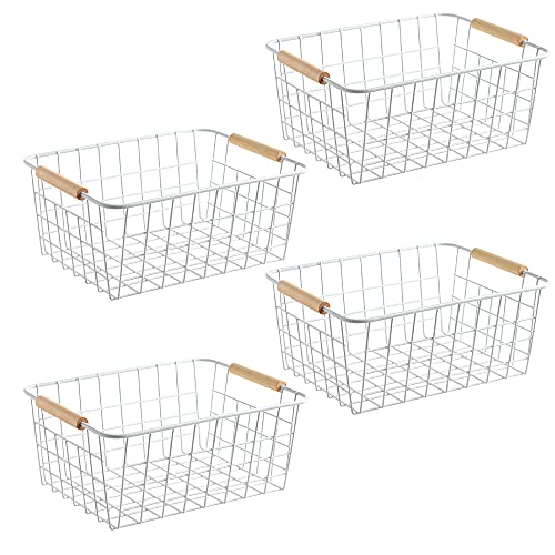 Farmhouse Decor Metal Wire Food Storage Organizer