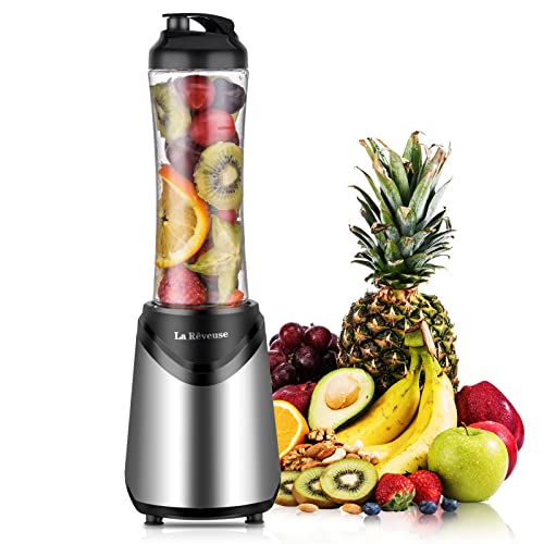 Smoothies Blender Personal Size 300 Watts with 18 oz BPA Free Portable Travel Sports Bottle