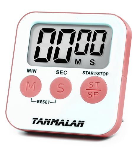 Kitchen Timer for Cooking Loud Alarm (Pink)