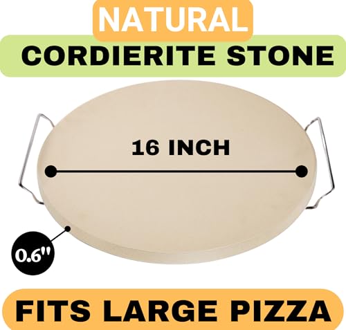 16 inch Round Pizza Stone for Oven and Grill