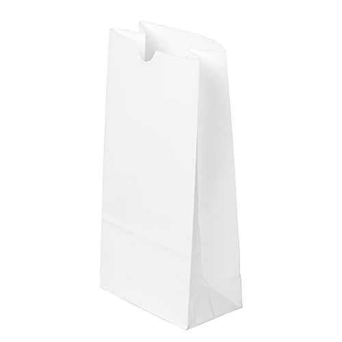 Bag Tek 2lb Paper Bags 100 Disposable Lunch Bags (2 lb / White)