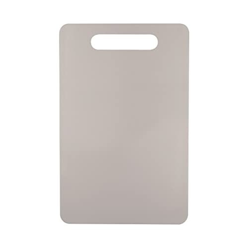 Plastic Utility Cutting Board with Handles (Almond)