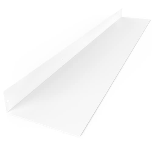 Made in USA Linear Floating Shelf (48-inch X 8-inch Powder Coated White)