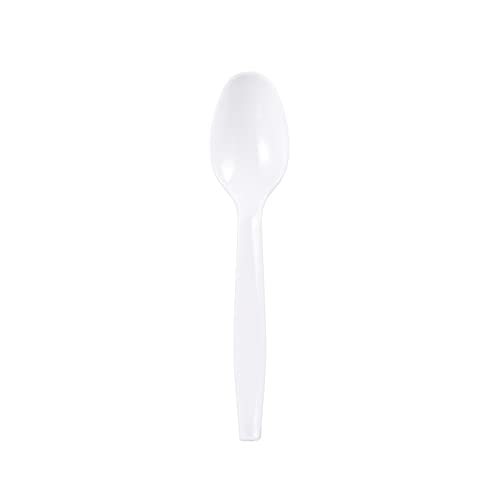500 Count Heavy Duty White Plastic Tea Spoons Disposable Cutlery Party Utensils Heavyweight (tspoon)