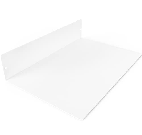 Made in USA Linear Floating Shelf (12-inch X 8-inch Powder Coated White)