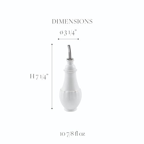 Ceramic Stoneware 11 oz. Cruet (Impressions White / 11 oz. Cruet)